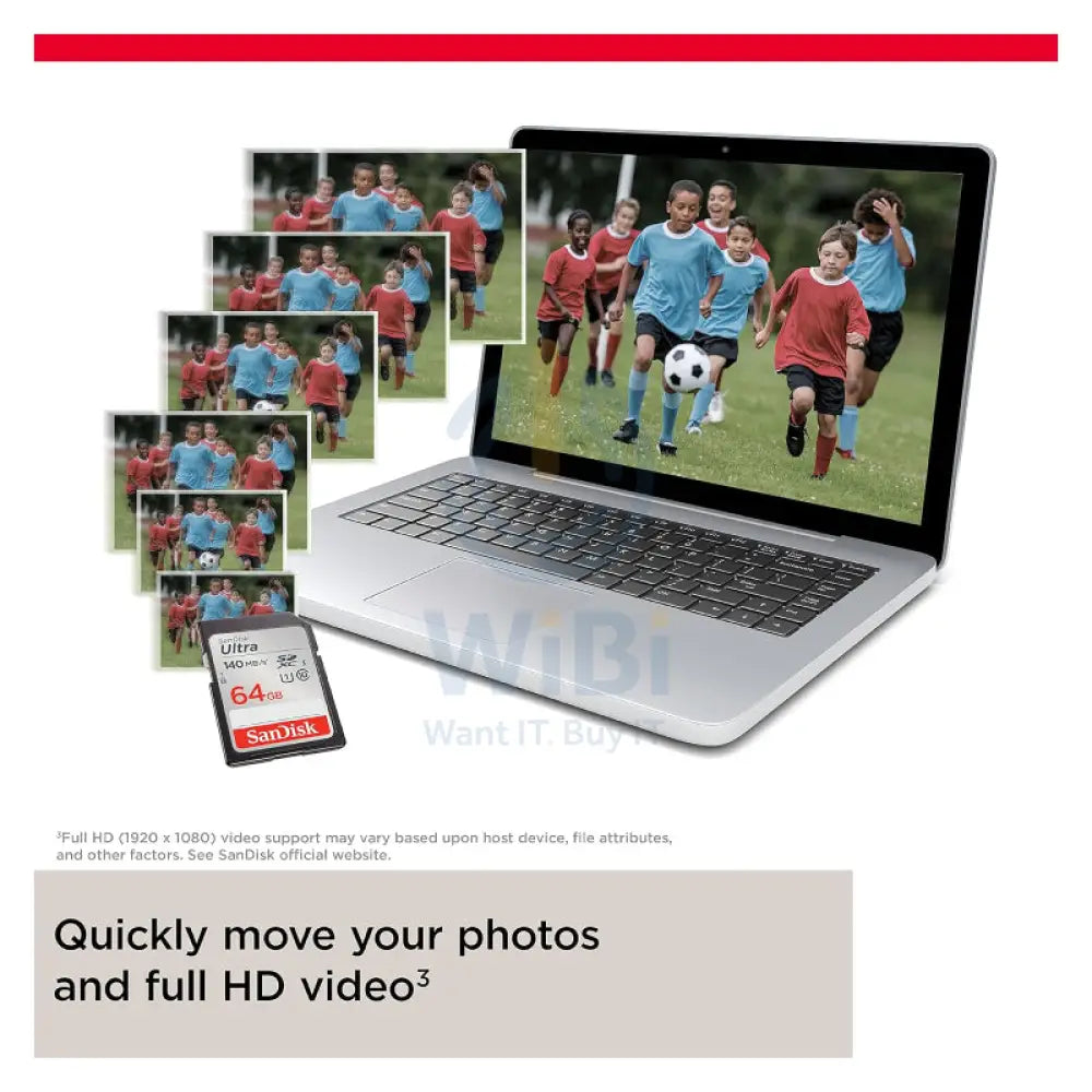 SanDisk Ultra SDHC/SDXC UHS-I Card - 128GB / Up to 140 MB/s Storage > Memory Cards