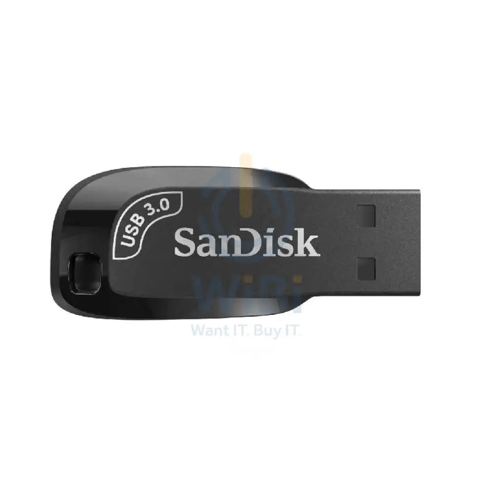 SanDisk Ultra Shift USB Flash Drive - 64GB / USB 3.0 / Up to 100MB/s / Black Storage > USB Flash Drive