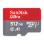 SanDisk Ultra UHS-I MicroSD Card - 512GB / Up to 150 MB/s Storage > Memory Cards