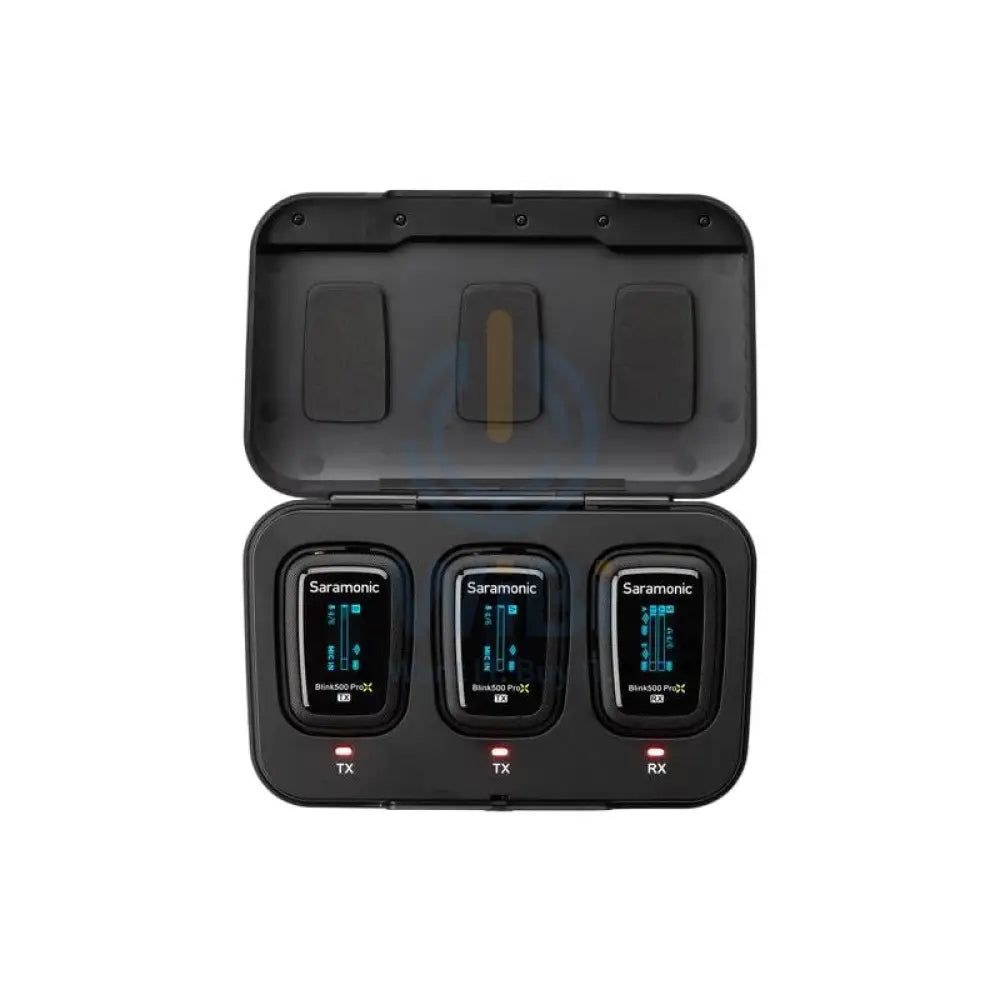 Saramonic 3.5mm 2.4G Dual Channel Wireless Microphone with Charging Case Blink500 ProX B2 Accessories > Audio >