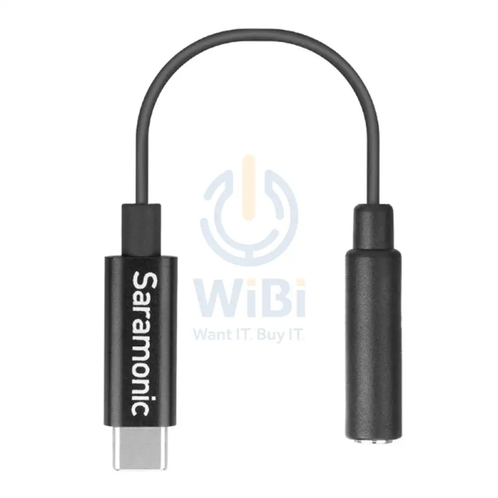 Saramonic 3.5mm Female TRS to Type-C Adapter Cable - Black Accessories > Cables & Converters > Cables