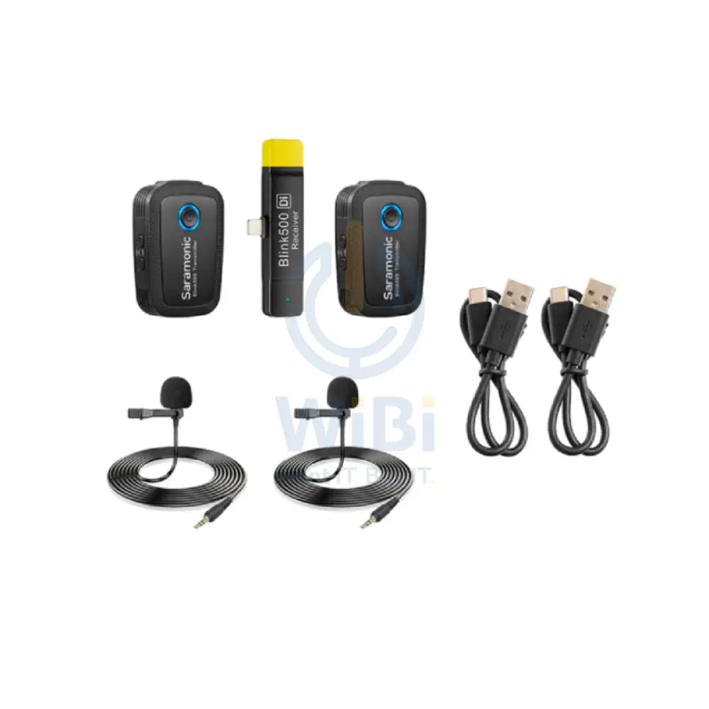 Saramonic BLINK 500 B4 2-Person Wireless Clip-On Mic System With Lavalier & Lightning Receiver For iPhone & iPad