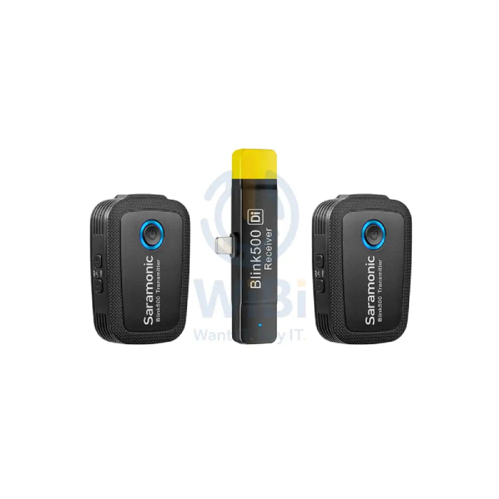Saramonic BLINK 500 B4 2-Person Wireless Clip-On Mic System With Lavalier & Lightning Receiver For iPhone & iPad