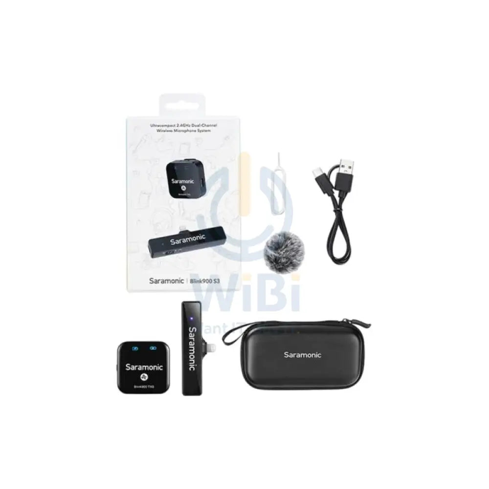 Saramonic Lightning 2.4G Dual Channel Wireless Microphone Blink900 S3 Accessories > Audio > Microphone