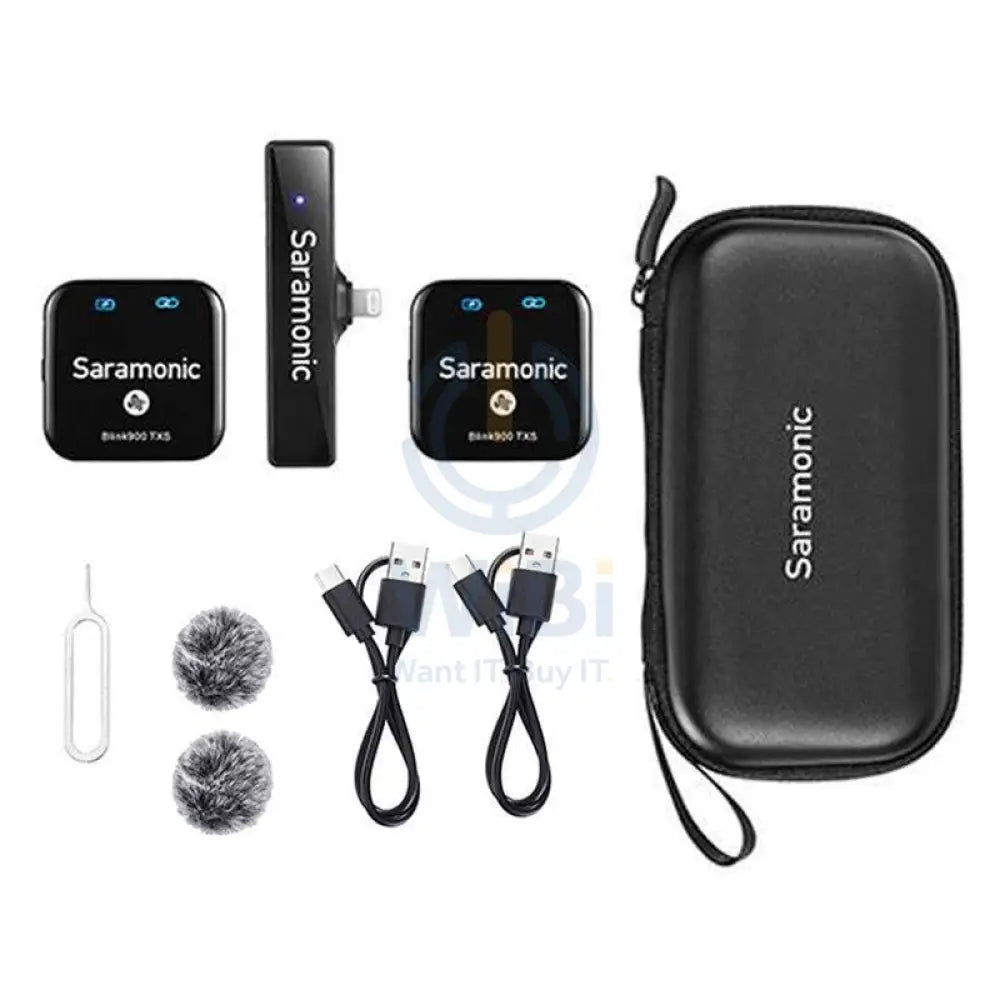 Saramonic Lightning 2.4G Dual Channel Wireless Microphone Blink900 S4 Accessories > Audio > Microphone