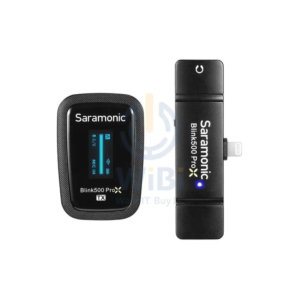 Saramonic Lightning 2.4G Dual Channel Wireless Microphone with Charging Case Blink500 ProX B3 Accessories > Audio >