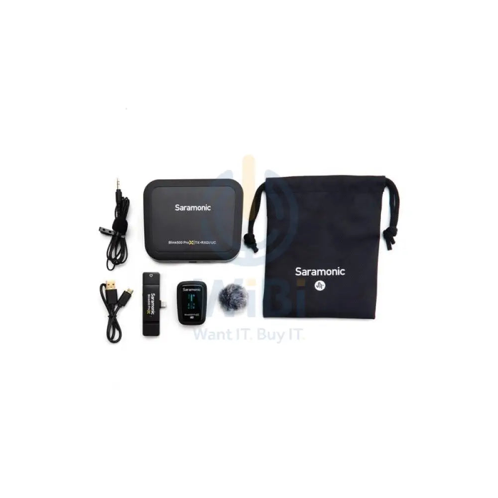 Saramonic Lightning 2.4G Dual Channel Wireless Microphone with Charging Case Blink500 ProX B3 Accessories > Audio >