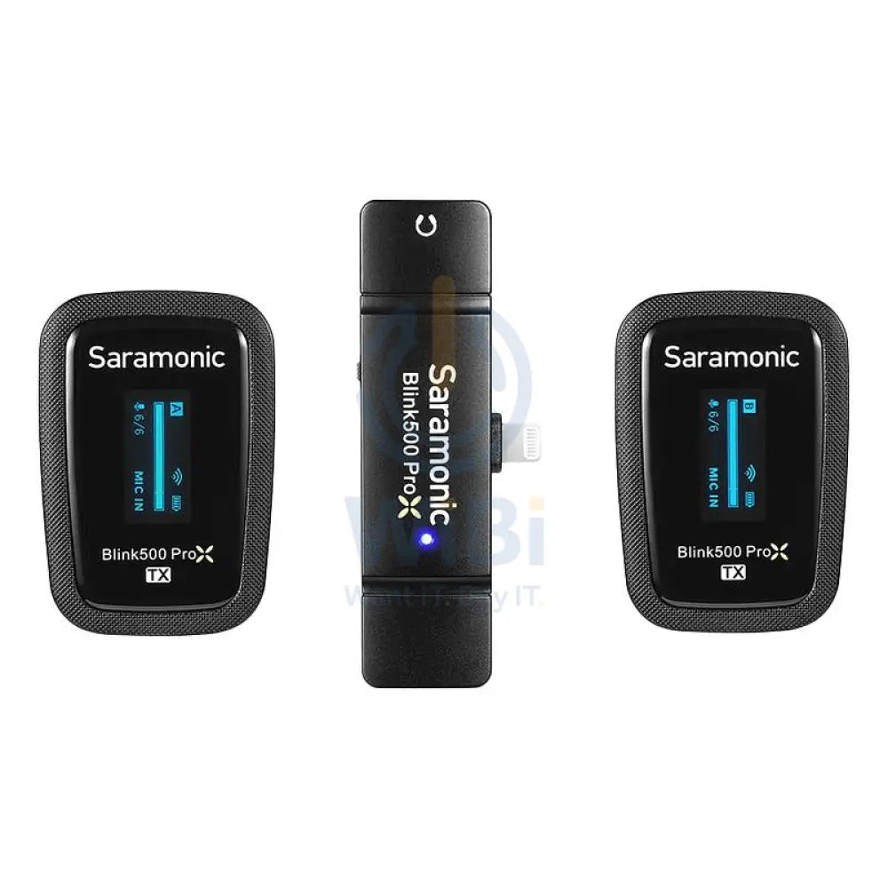 Saramonic Lightning 2.4G Dual Channel Wireless Microphone with Charging Case Blink500 ProX B4 Accessories > Audio >