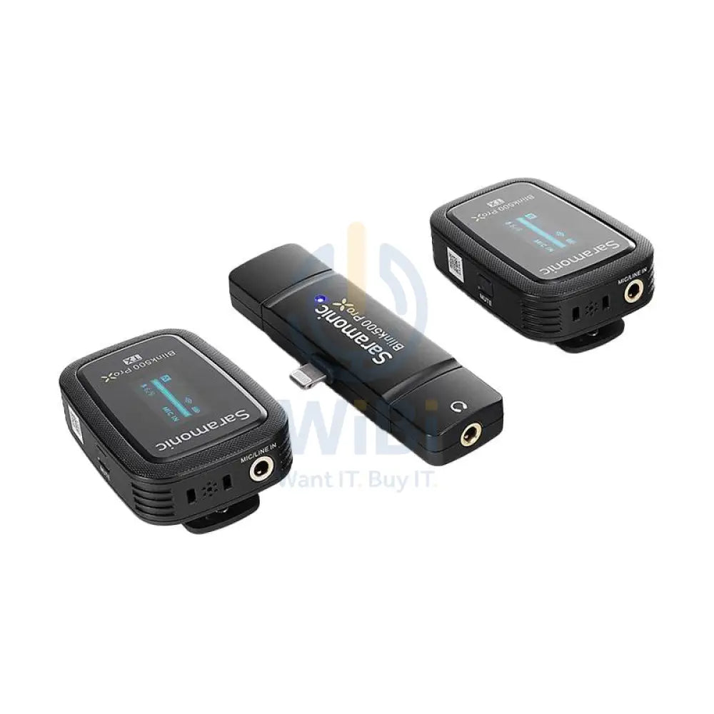 Saramonic Lightning 2.4G Dual Channel Wireless Microphone with Charging Case Blink500 ProX B4 Accessories > Audio >