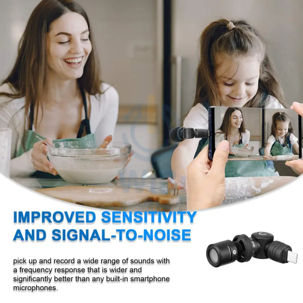 Saramonic SmartMic Di Mini Professional Microphone for iOS Devices with Lightning Connector - Black Accessories > Audio