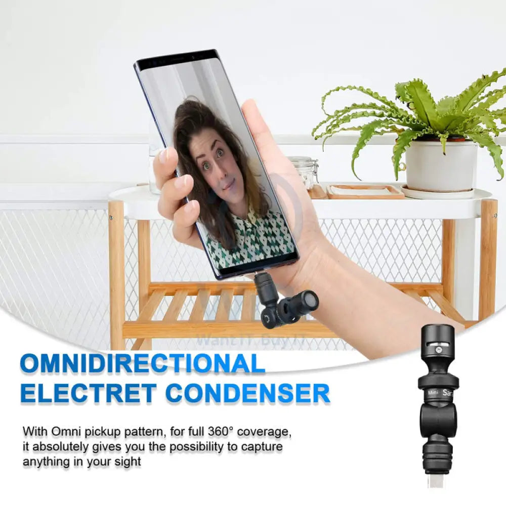 Saramonic SmartMic Di Mini Professional Microphone for iOS Devices with Lightning Connector - Black Accessories > Audio