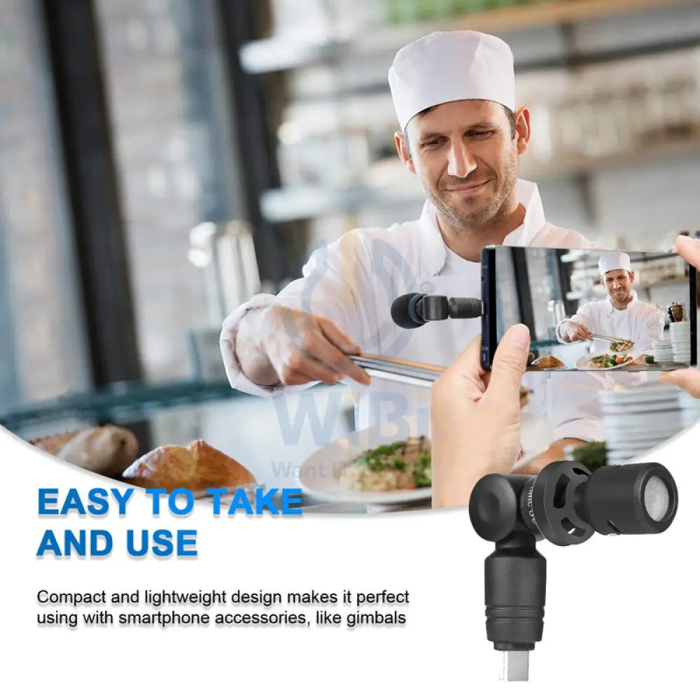 Saramonic SmartMic Di Mini Professional Microphone for iOS Devices with Lightning Connector - Black Accessories > Audio