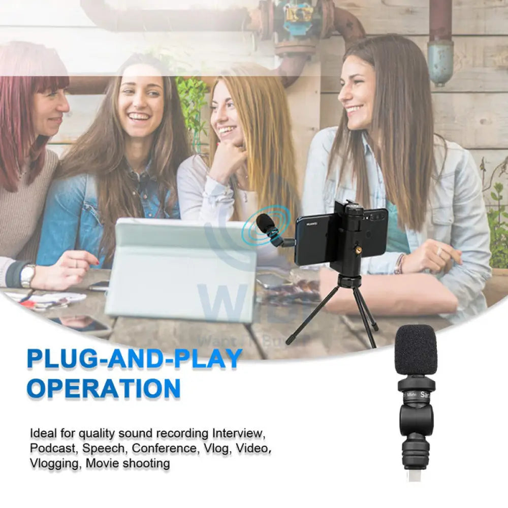 Saramonic SmartMic Di Mini Professional Microphone for iOS Devices with Lightning Connector - Black Accessories > Audio