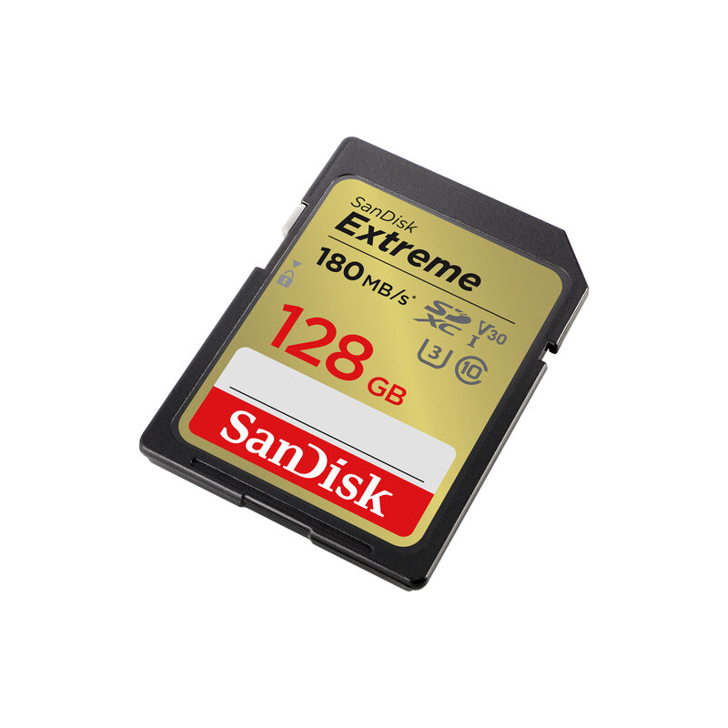 SanDisk Extreme SD UHS-I Card - 128GB / Up to 180MB/s