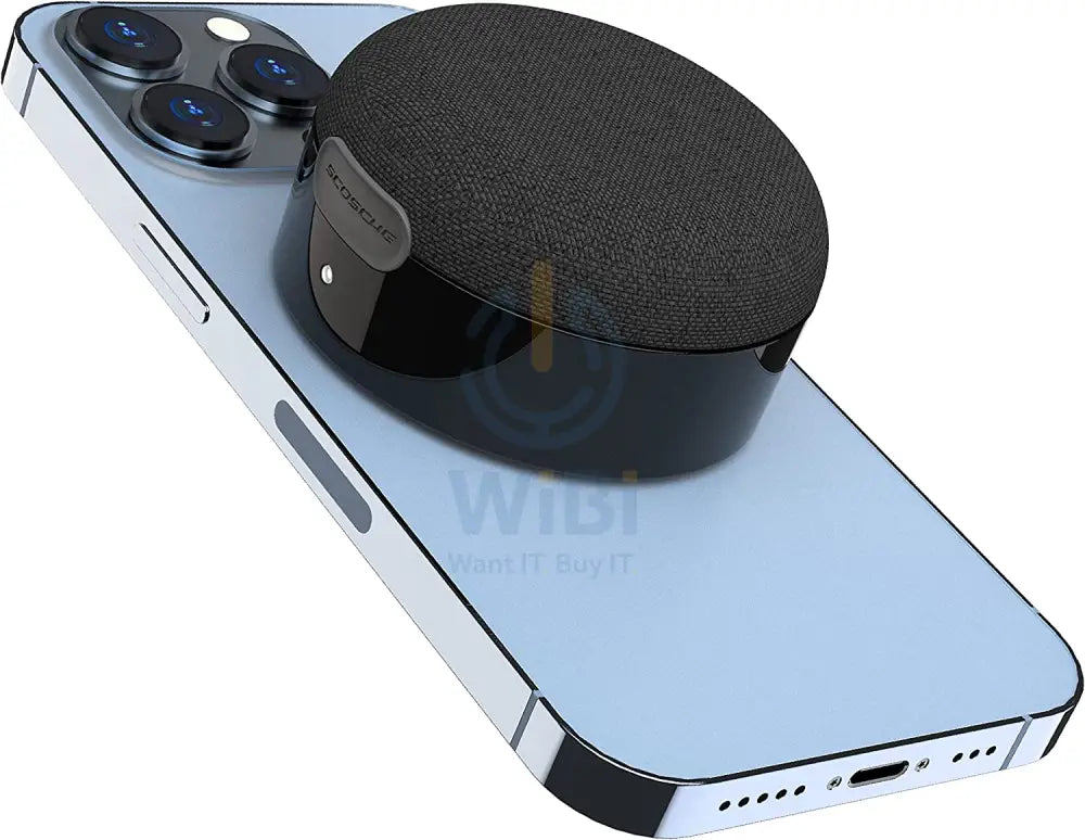 Scosche BoomCan Portable Wireless Speaker with Built-in MagSafe - Black Accessories > Audio > Speakers