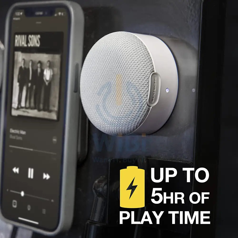 Scosche BoomCan Portable Wireless Speaker with Built-in MagSafe - White Accessories > Audio > Speakers