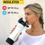 Scosche MagicMount Flask 22oz (650 ml) Stainless Steel Insulated Water Bottle with Magnetic Cell Phone Holder and