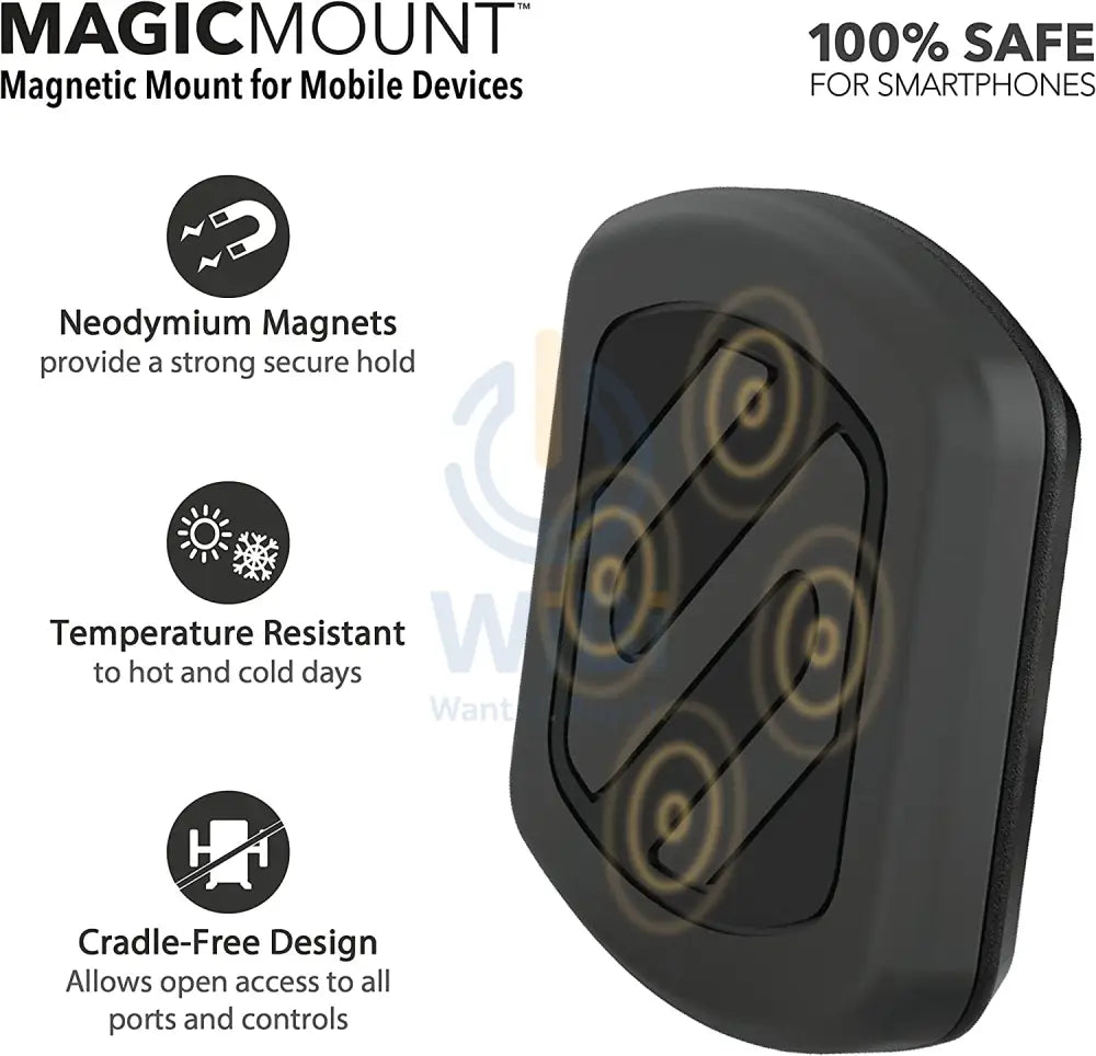 Scosche MagicMount Magnetic Suction Cup Phone Mount for Car - Black Accessories > Mobiles & Tablets > Mobiles > Mobile