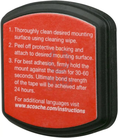 Scosche MagicMount Universal Magnetic Flush Mount Phone Holder for Car or Home Phone and GPS Mount - Black Accessories