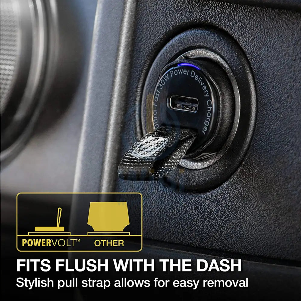 Scosche PowerVolt Type-C Fast Car Charger - 30W / USB Type-C / Black Accessories > Mobiles & Tablets > Mobiles > Car