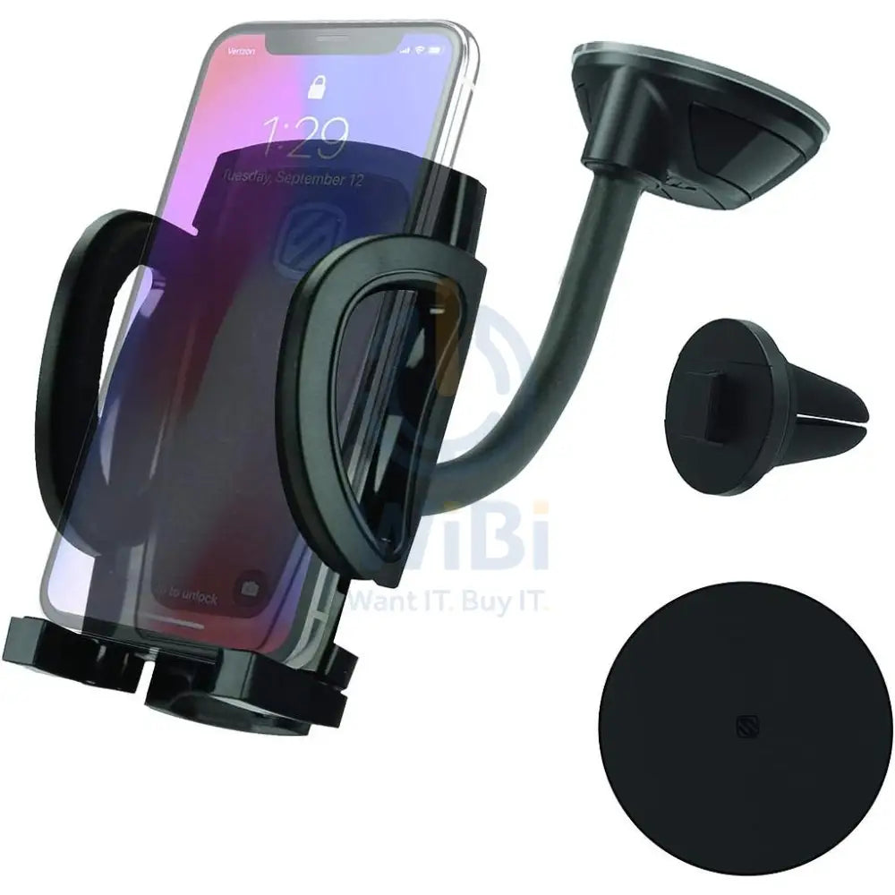 Scosche Stuckup Window/Dash + Vent 4 IN 1 UNIVERSAL MOUNTING KIT FOR MOBILE DEVICES - Black Accessories > Mobiles &