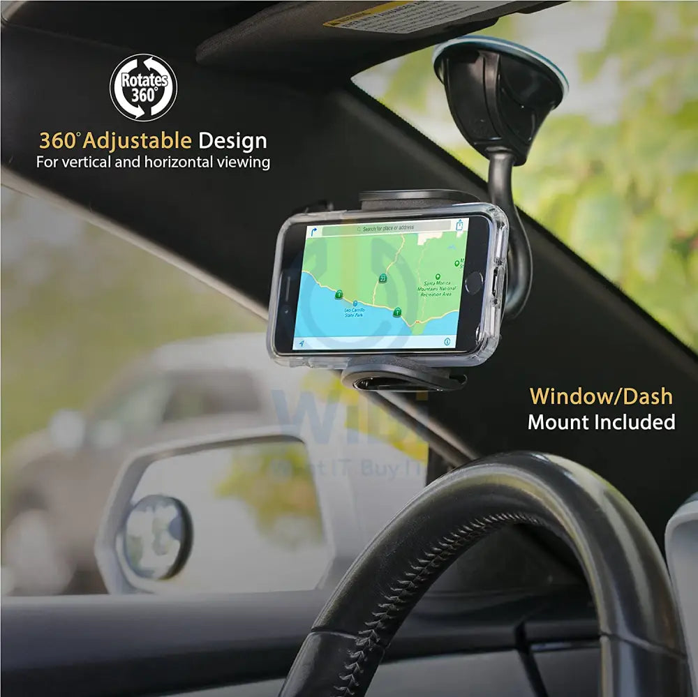 Scosche Stuckup Window/Dash + Vent 4 IN 1 UNIVERSAL MOUNTING KIT FOR MOBILE DEVICES - Black Accessories > Mobiles &