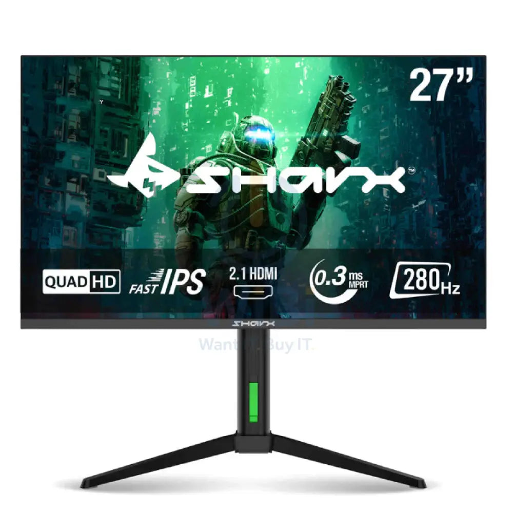 SHARX - 27’’ QHD / 0.3ms / 280Hz / 2.1HDMI - Gaming Monitor Monitors & Projectors > Monitors