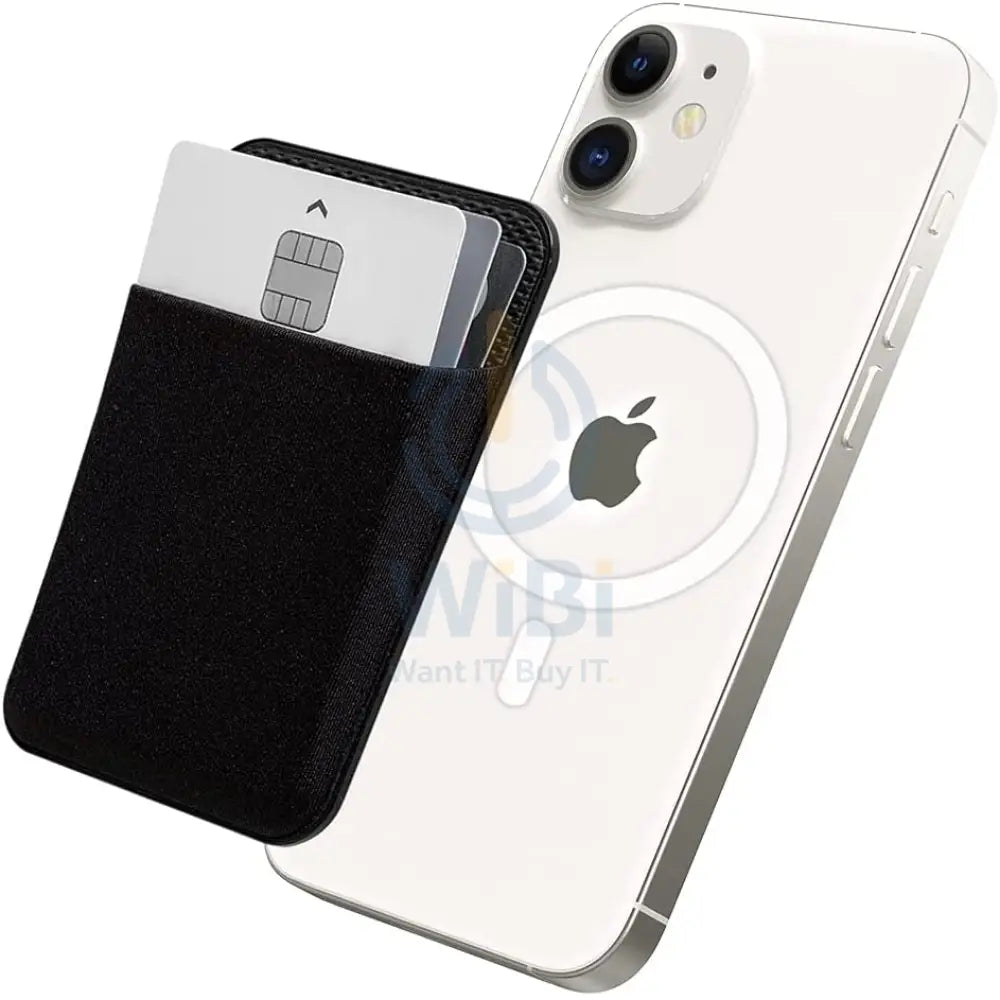 Sinjimoru M-Basic Magnetic Wallet for Apple Magsafe - Black - Black Accessories > Mobiles & Tablets