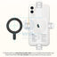 Sinjimoru M-Plate Universal Magnet Sticker Compatible with MagSafe Accessories - White Accessories > Mobiles & Tablets
