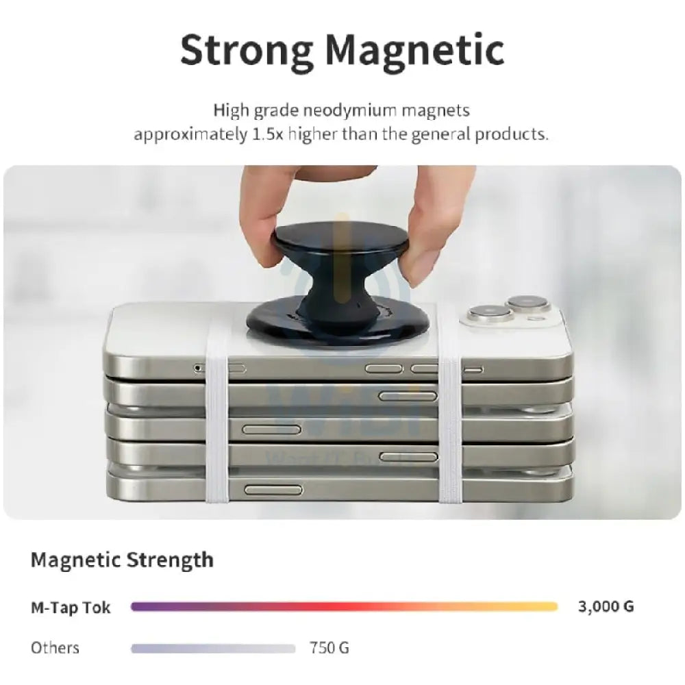 Sinjimoru M Tap Tok Magnetic Silicone Phone Grip Lavender Accessories > Mobiles & Tablets > Mobiles > Grips