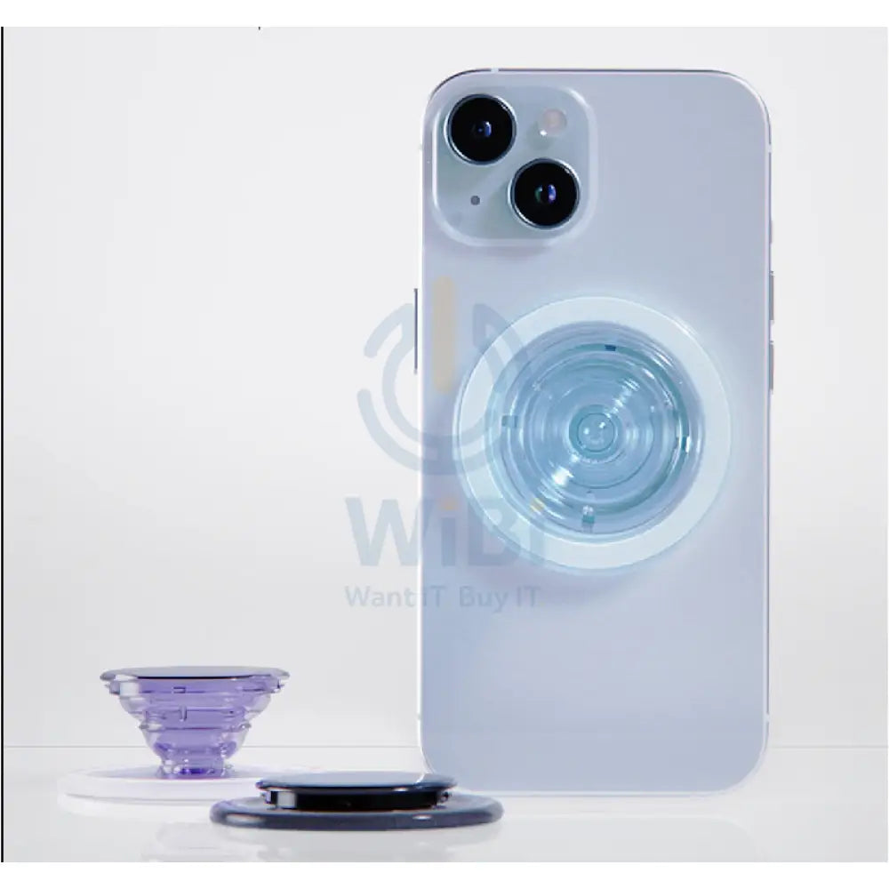 Sinjimoru M Tipi Tok Magsafe Grip Clear Blue Accessories > Mobiles & Tablets > Mobiles > Grips