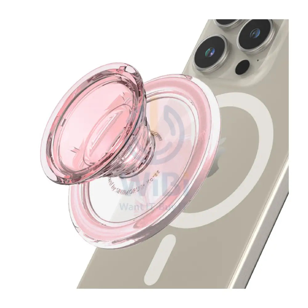 Sinjimoru M Tipi Tok Magsafe Grip Clear Pink Accessories > Mobiles & Tablets > Mobiles > Grips
