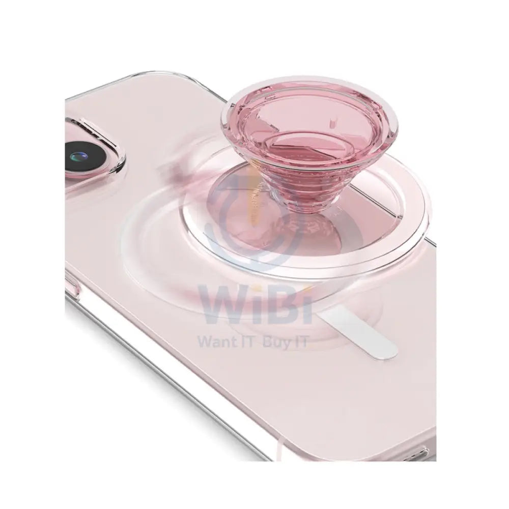 Sinjimoru M Tipi Tok Magsafe Grip Clear Pink Accessories > Mobiles & Tablets > Mobiles > Grips