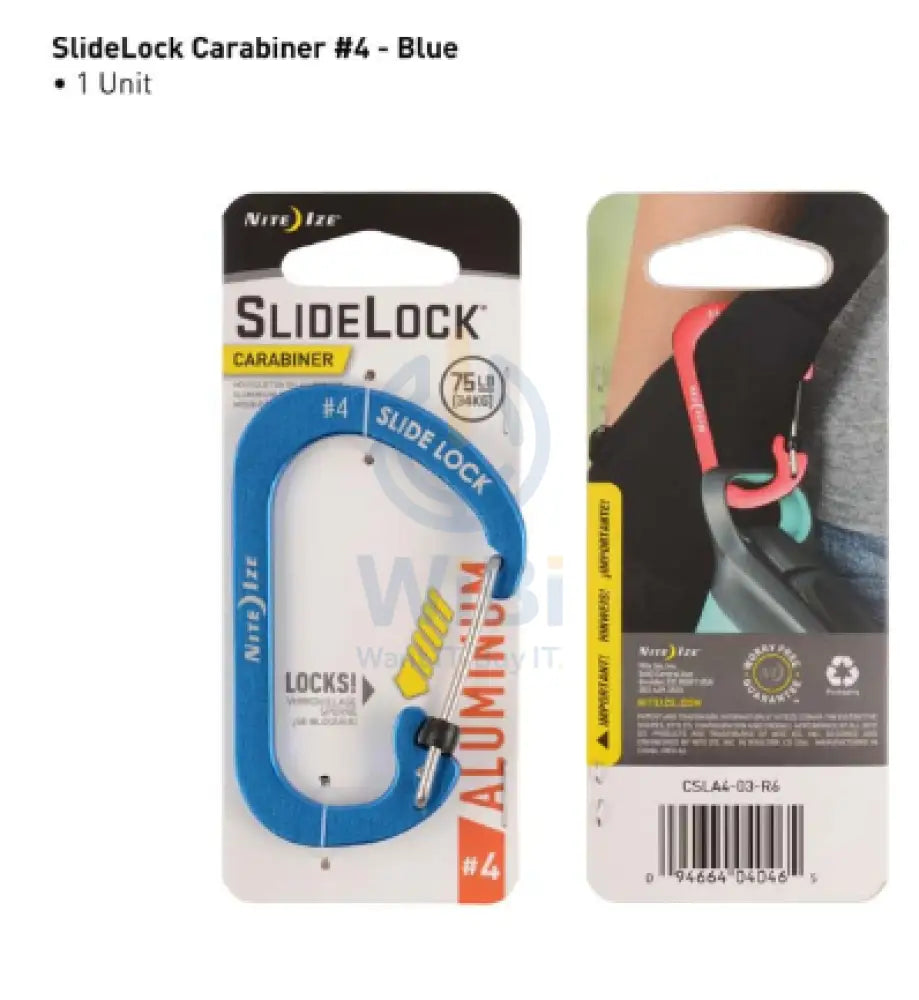 SlideLock® Carabiner Aluminum #4 Accessories > Other Accessories
