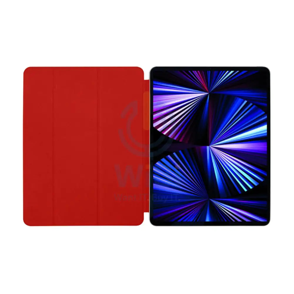 Smart Leather Case - iPad Pro 12.9 inch / Red Accessories > Mobiles & Tablets > Tablets > Screen Protectors & Covers