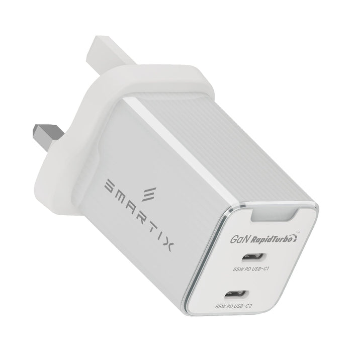 Smartix Premium GaN Wall Adapter - 65W / USB-C / White