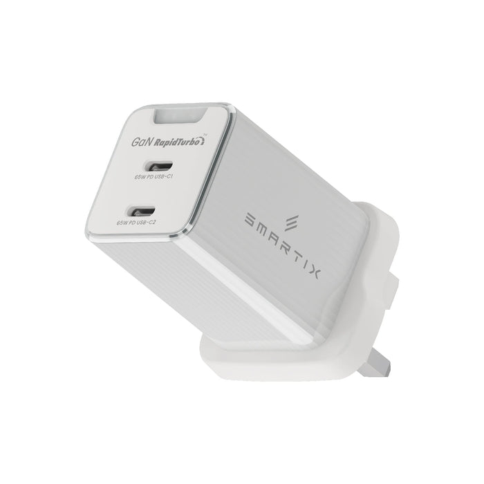 Smartix Premium GaN Wall Adapter - 65W / USB-C / White