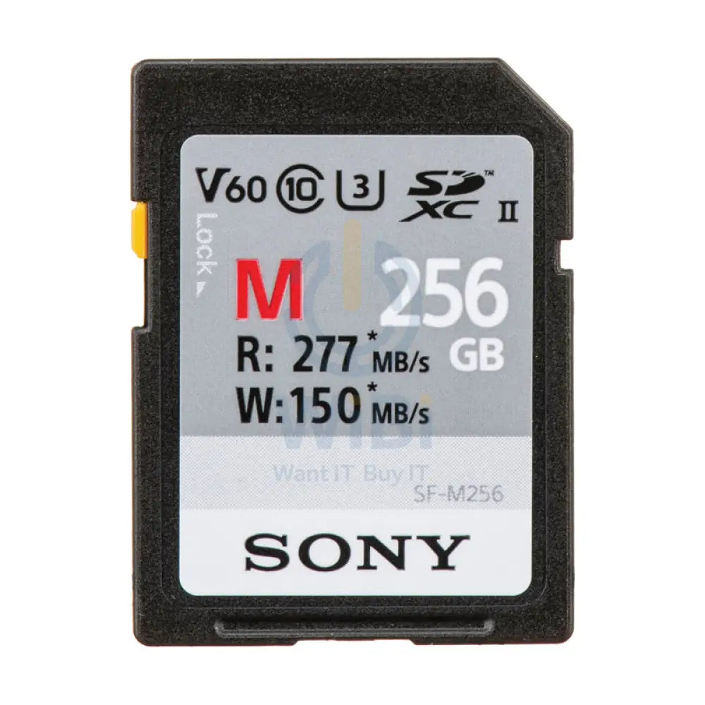 Sony 256GB SF-M UHS-II SDXC Memory Card - 277 MB/s / UHS-II Storage > Memory Cards