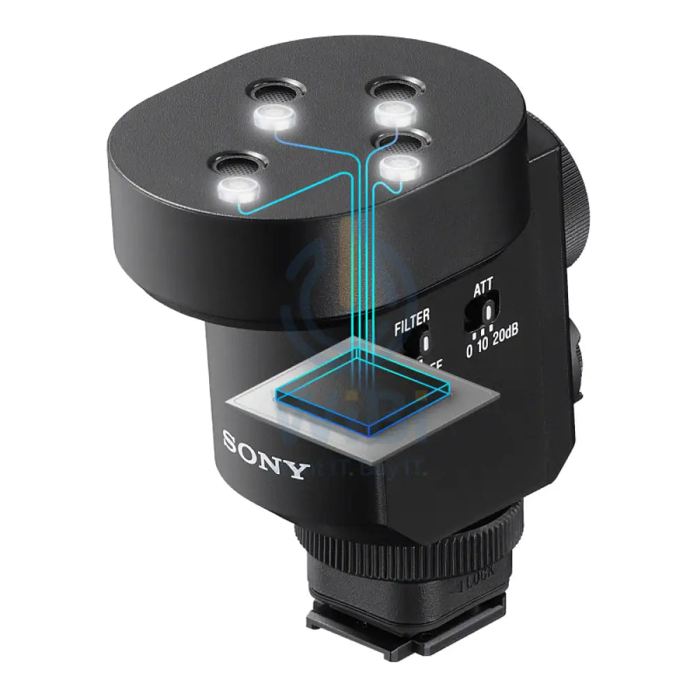 Sony ECM-M1 Compact Camera-Mount Digital Shotgun Microphone - 48 kHz / Mono / Stereo - Black Cameras > DSLR Camera Lens