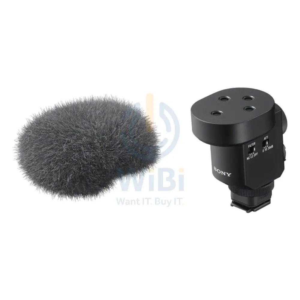 Sony ECM-M1 Compact Camera-Mount Digital Shotgun Microphone - 48 kHz / Mono / Stereo - Black Cameras > DSLR Camera Lens
