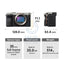 Sony ILCE-7CM2 MIRRORLESS CAMERA BODY - 34.1 MP / 2.95’’ LCD / HDMI / Wi-Fi / Bluetooth / USB - Silver Accessories >