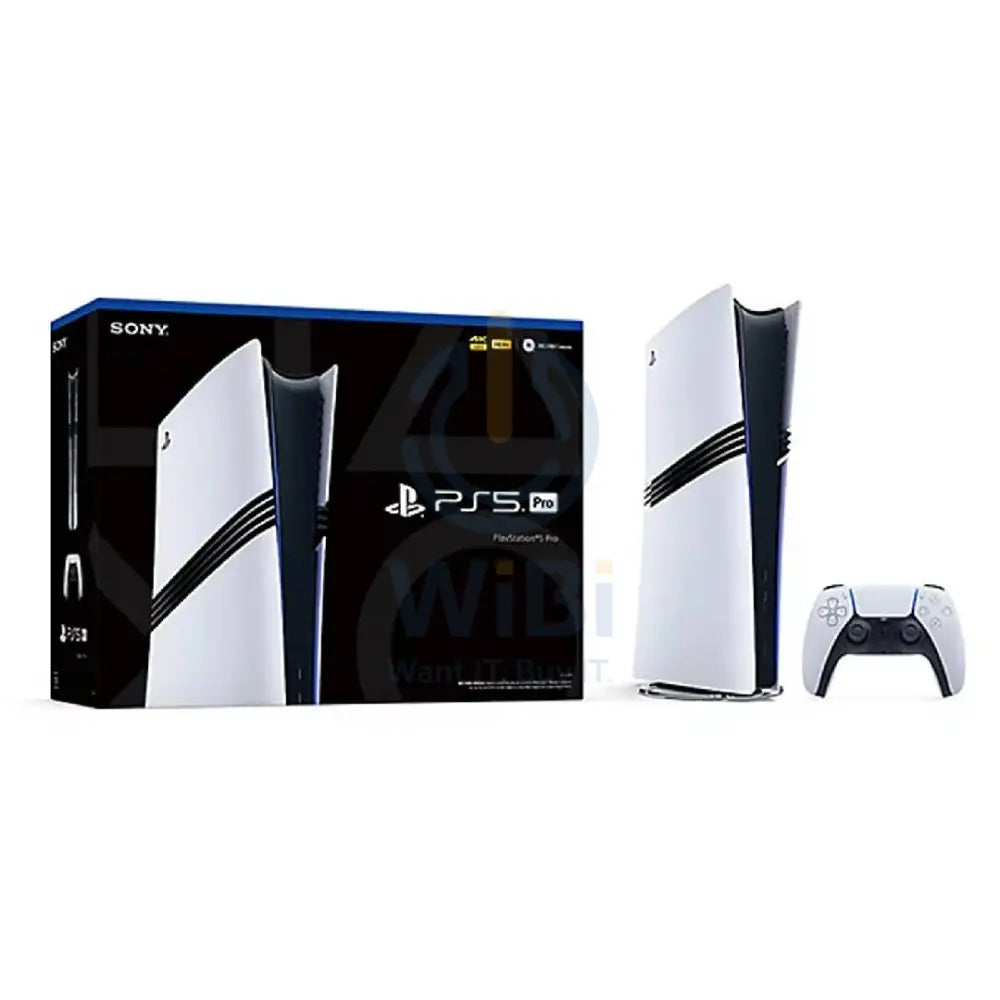 Bundle Offer - Sony PlayStation 5 Pro Digital Edition Console - 16GB / 2TB SSD / White + Gamax Storage Bag for PlayStation 5 Pro - Army Blue