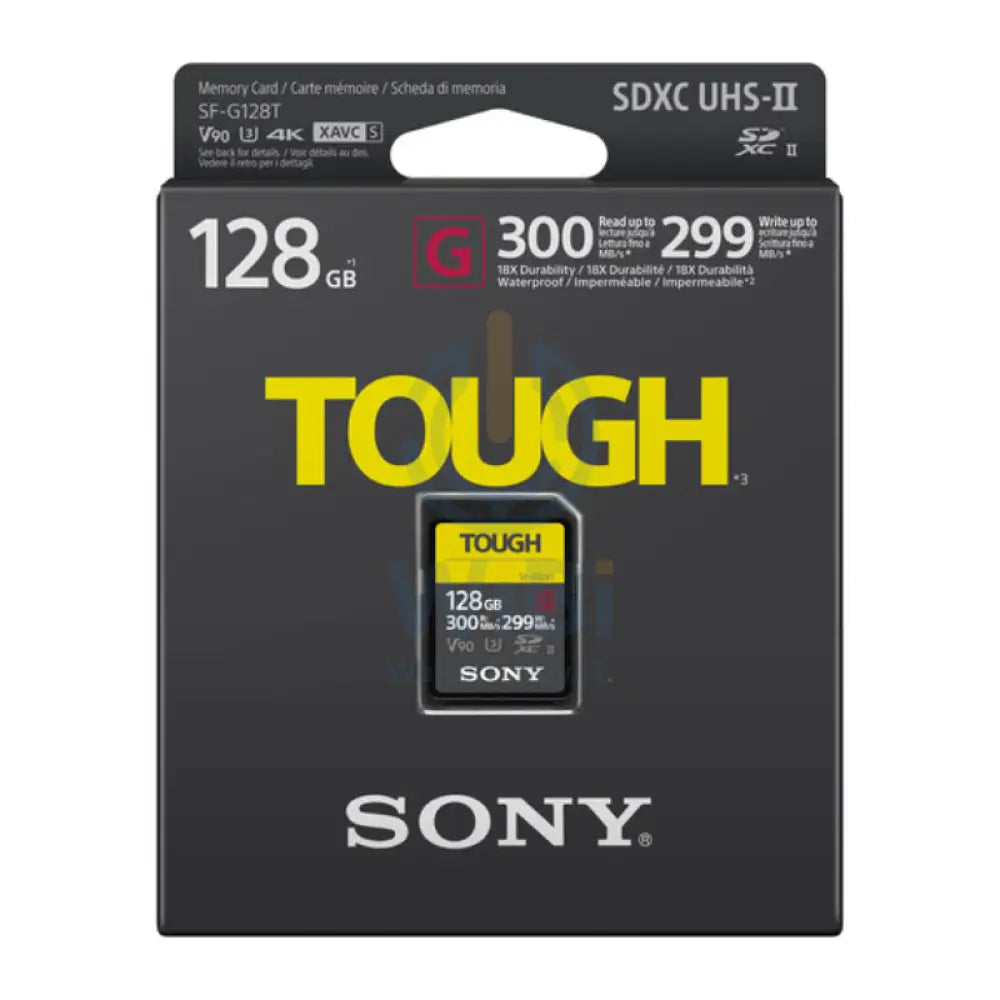 Sony SF-G128T/T1 128GB TOUGH Series UHS-II SDXC Memory Card Storage > Memory Cards