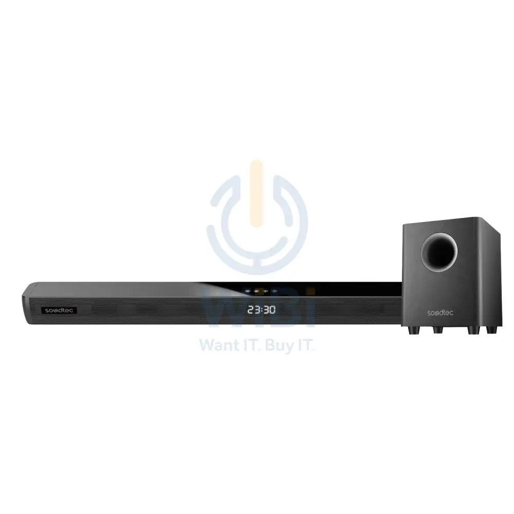 Soundtec By Porodo 2.1 CH Soundbar With Wireless Subwoofer - Black Accessories > Audio > Speakers