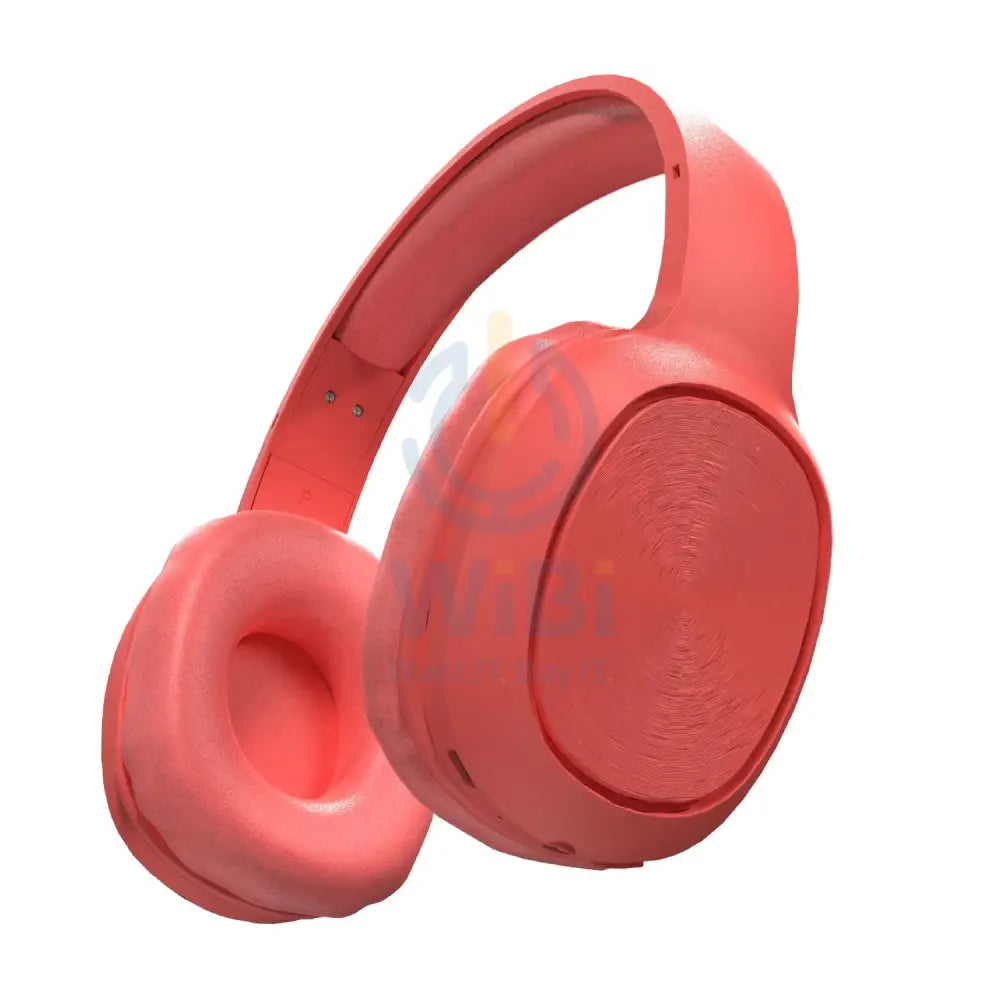 Soundtec By Porodo Pure Bass FM Wireless Headphone - Red Accessories > Audio > Headphones