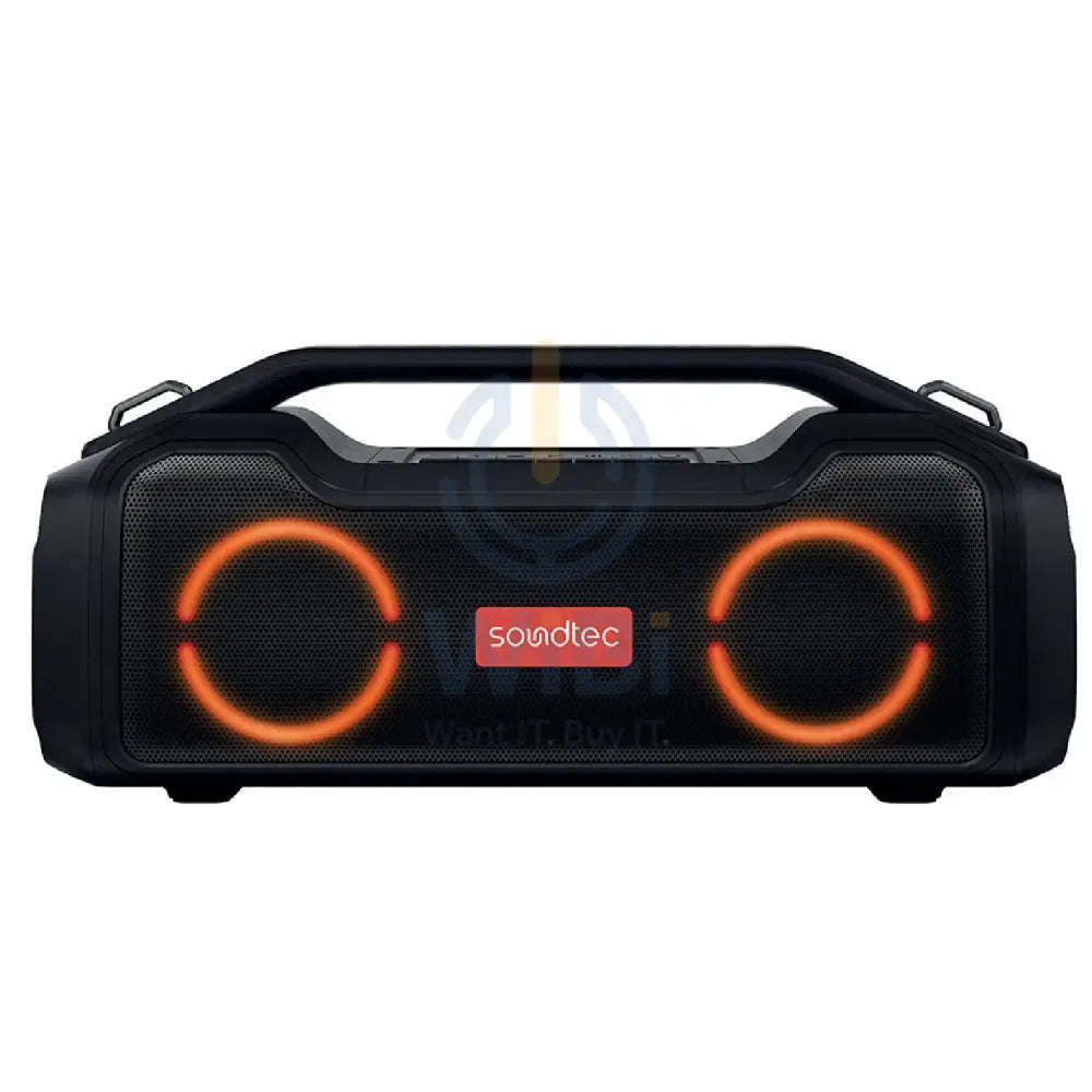 Soundtec By Porodo Vibe Portable Speaker With Smart Functions - Black Accessories > Audio > Speakers > Offer Zone