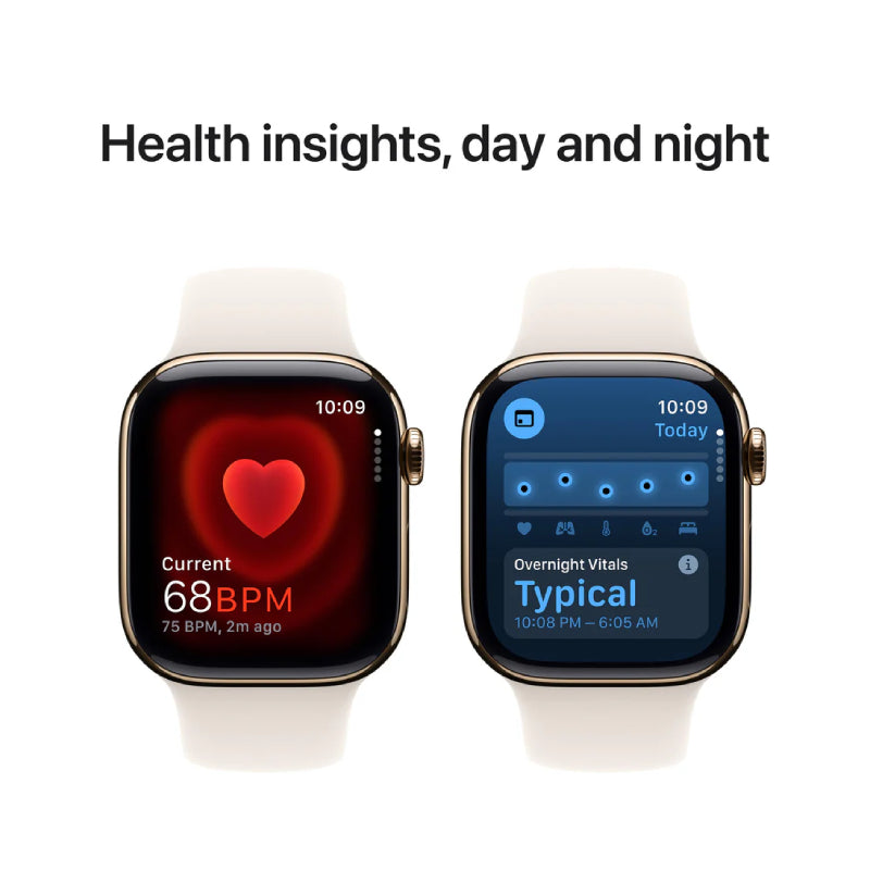 Apple Watch Series 10 with Sport Band - LTPO OLED / 64GB / 42mm / Medium/Large / Bluetooth / Wi-Fi / Cellular