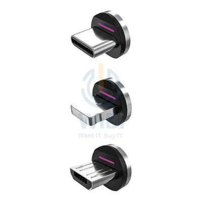 Statik Magnetic Tips for Magnetic Charge Cables - 1x Lightning 1x USB-C 1x Micro-USB / Pack Of 3 Accessories > Smart
