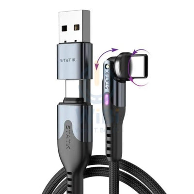 Statik PowerPivot Pro 100w Nylon Braided C-C Cable 1.8m - Black Accessories > Cables & Converters > Cables