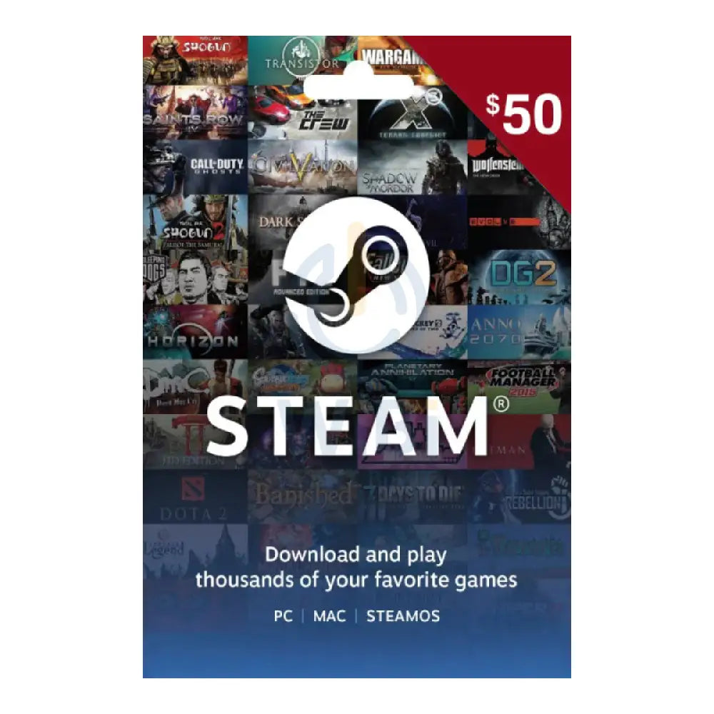 Steam Gift Card $50 (US) Digital Card Digital Cards